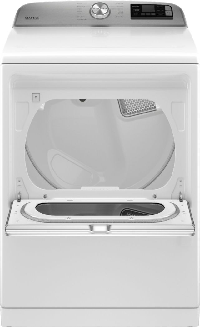 Maytag® 7.4 Cu. Ft. White Front Load Gas Dryer 18