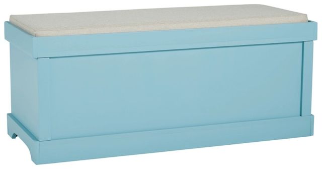 Signature Design by Ashley® Dowdy Teal Storage Bench-3