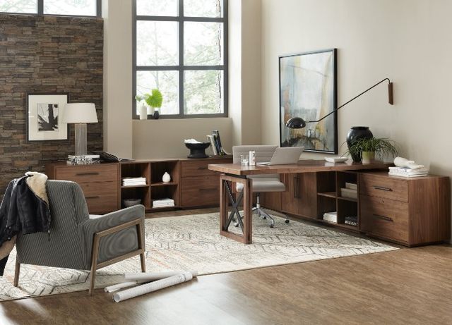 Hooker® Furniture Elon Dark Bronze/Medium Wood Cabinet 3