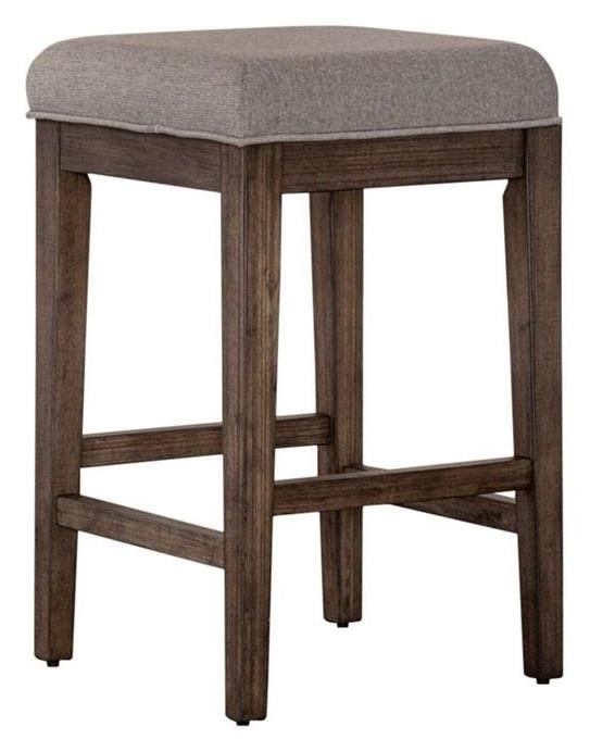 Liberty Furniture Arrowcreek Grey Taupe/Weathered Stone Upholstered Console Stool