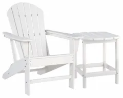 Signature Design by Ashley® Sundown 2-Piece White Outdoor Seating Chair Set