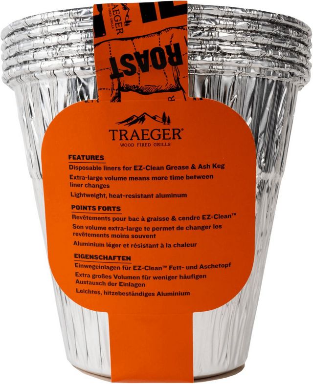 Traeger® EZ-Clean™ Grease and Ash Keg Liner (5-Pack) 1