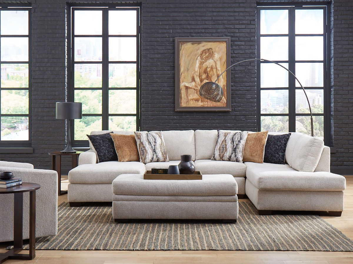 Sectional sofa 2024 with swivel chair