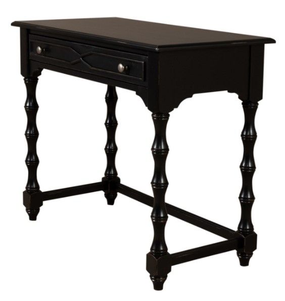 Liberty Furniture Ashton Black Accent Vanity Desk and Stool-1