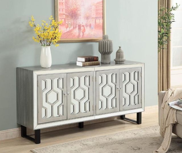 Coast2Coast Home™ Accents by Andy Stein Bose Metallic Pewter Media Credenza 3