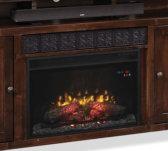 Aspenhome® Industrial Smokey Grey 62" Fireplace Console 1
