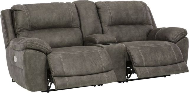 Signature Design by Ashley® Cranedall 3-Piece Quarry Power Reclining Sectional 2