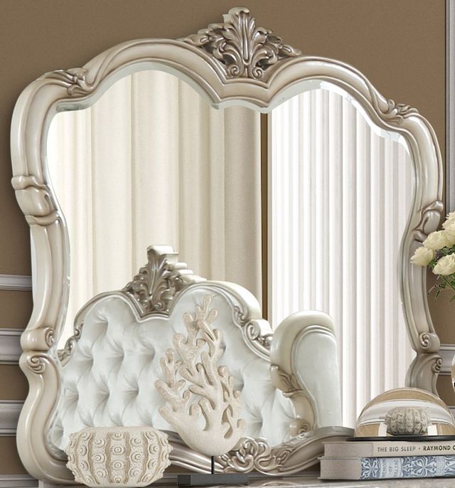 New Classic® Home Furnishings Monique White Dresser with Mirror-2