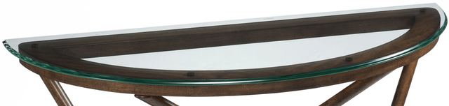 Magnussen Home® Beaufort Dark Oak/Glass Demi Sofa Table-1