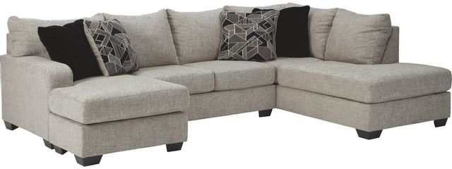 Benchcraft® Megginson 2-Piece Storm Sectional with Chaise