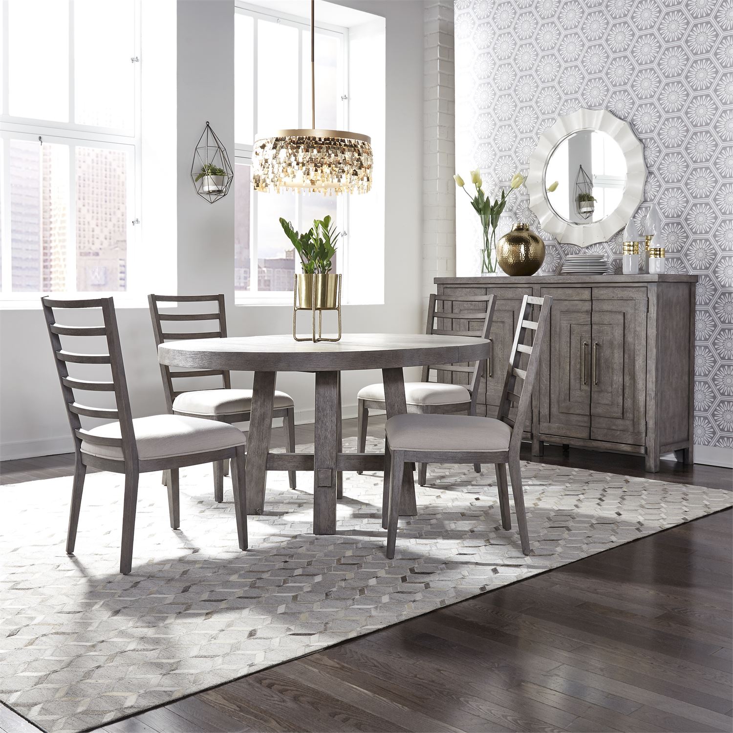 farmhouse 5 piece dining set