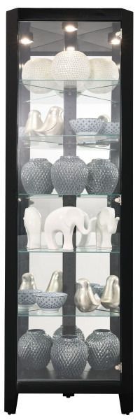 Howard Miller® Tamsin III Gloss Black Curio Cabinet | Livingston, TN