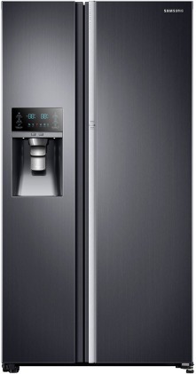 Samsung 22.0 Cu. Ft. Counter Depth Side-By-Side Refrigerator-Fingerprint Resistant Black Stainless Steel