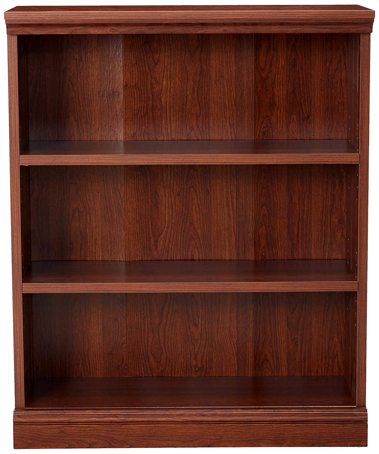 sauder planked cherry bookcase