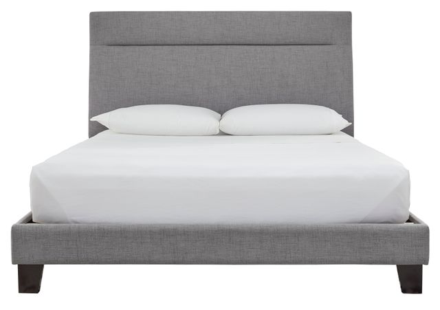 Signature Design by Ashley® Adelloni Gray Queen Upholstered Bed-1