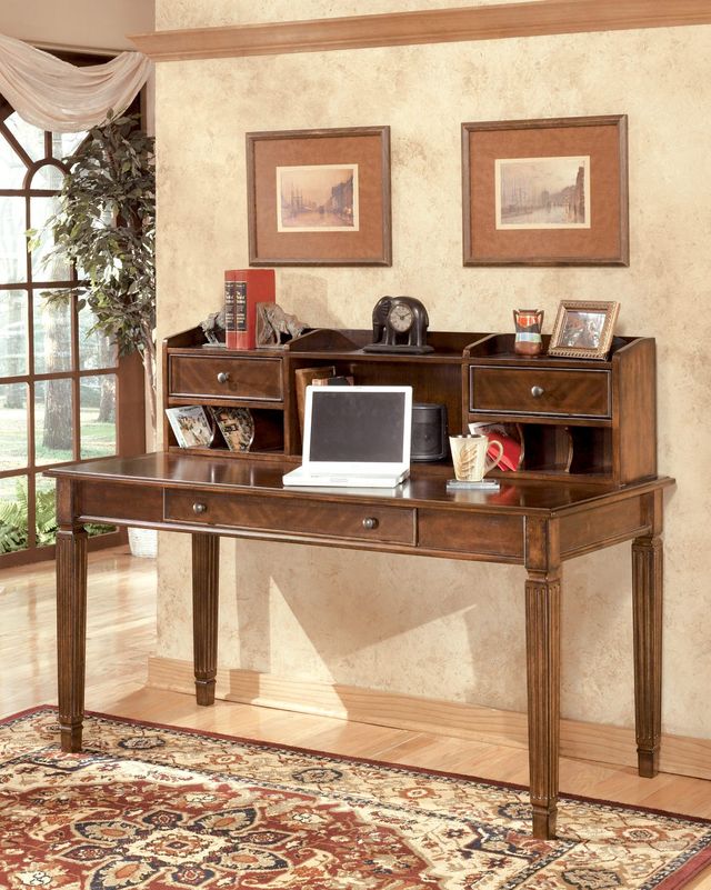 Signature Design by Ashley® Hamlyn Medium Brown Home Office Short Desk Hutch 1