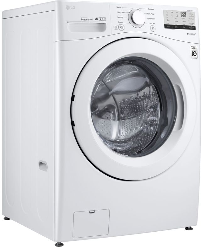 LG White Front Load Laundry Pair 4