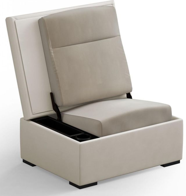 Salamander Designs® JumpSeat OttomanEarth Leather/Limestone Steiner