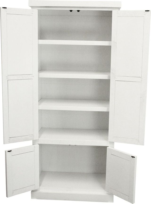 American Heartland Manufacturing Bright White Double Door Pantry 2