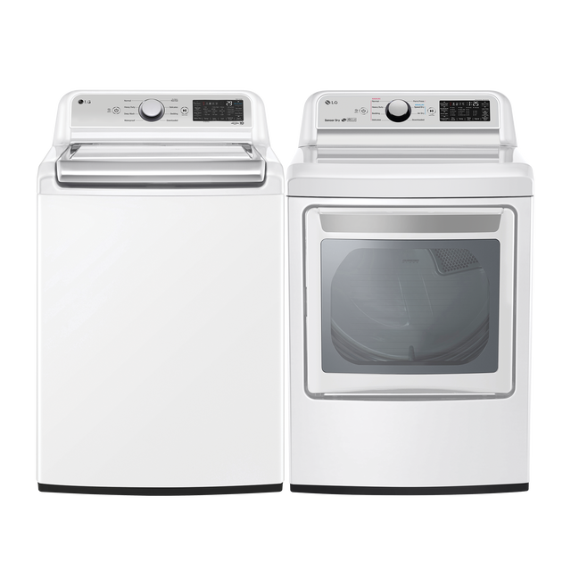 LG White Laundry Pair-0