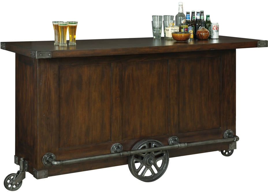 Howard Miller® Bev Trolley Rustic Hardwood Bar