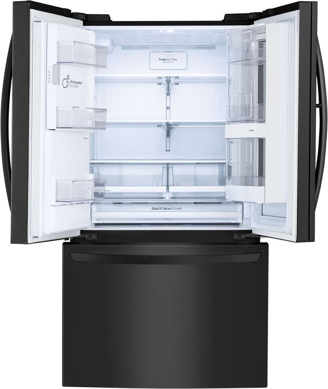 LG 27.50 Cu. Ft. Matte Black Stainless Steel French Door Refrigerator 3