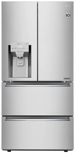 Réfrigérateur à portes françaises de 33 po à profondeur comptoir LG® de 18.3 pi³ - Acier inoxydable résistant aux traces de doigts