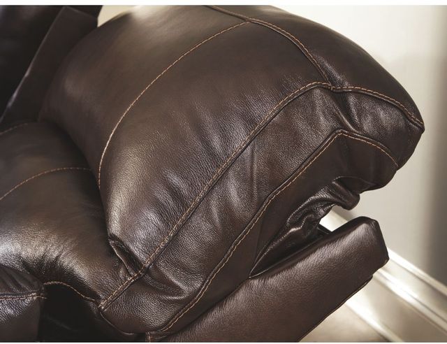 Signature Design by Ashley® Hallstrung Chocolate Power Wide Recliner with Adjustable Headrest 13
