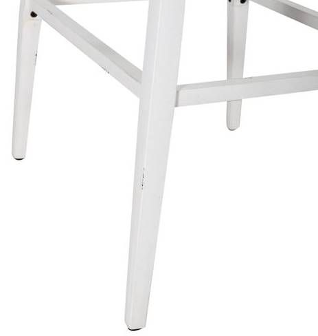 Liberty Vintage Series Antique White Backless Barstool 12