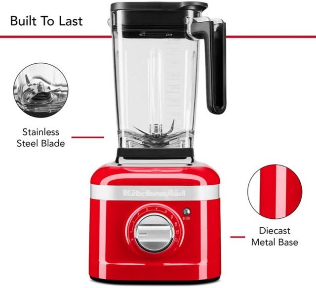 KitchenAid® K400 Passion Red Counter Blender with Tamper 3