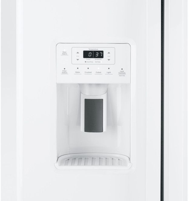 Réfrigérateur côte-à-côte de 33 po GE® de 23,2 pi³ - Blanc 9