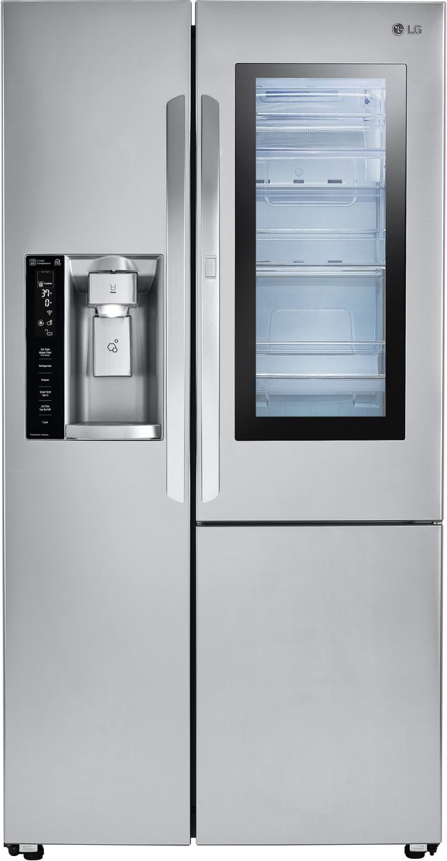 LG 26.1 Cu. Ft. Stainless Steel Side-By-Side Refrigerator-LSXS26396S-2