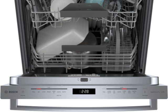 Bosch® 800 Series 24'' Stainless Steel Top Control Built In Dishwasher-3