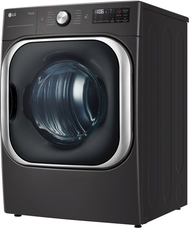 LG 9.0 Cu. Ft. Black Steel Front Load Electric Dryer 1