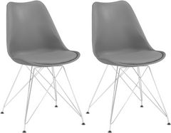 Coaster® Athena 2-Piece Grey Upholstered Side Chairs