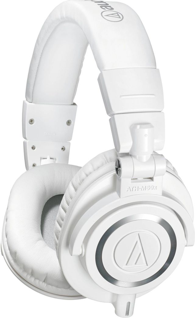 Audio-Technica® White Professional Over-Ear Monitor Headphones