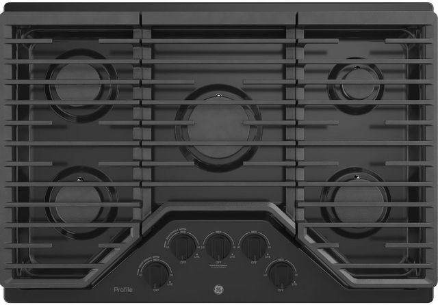GE Profile™ 30" Black Built-In Gas Cooktop 0
