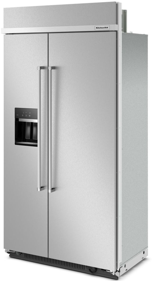 KitchenAid® 25.1 Cu. Ft. PrintShield™ Stainless Steel Built In Side-by-Side Refrigerator 2