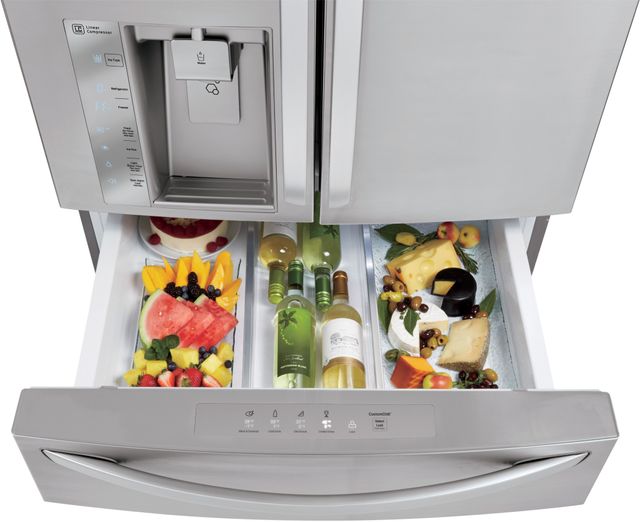 LG 22.7 Cu. Ft. Stainless Steel Counter Depth French Door Refrigerator 4