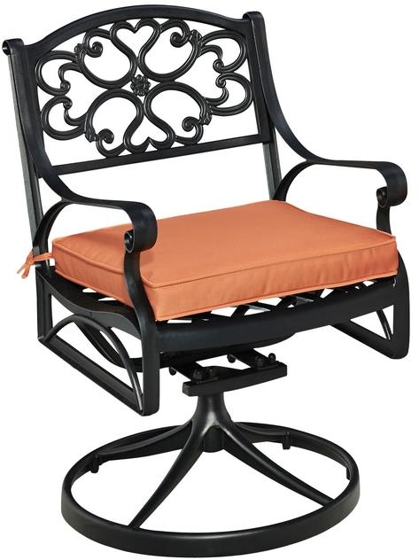 homestyles® SanibelBlack Outdoor Swivel Rocking Chair