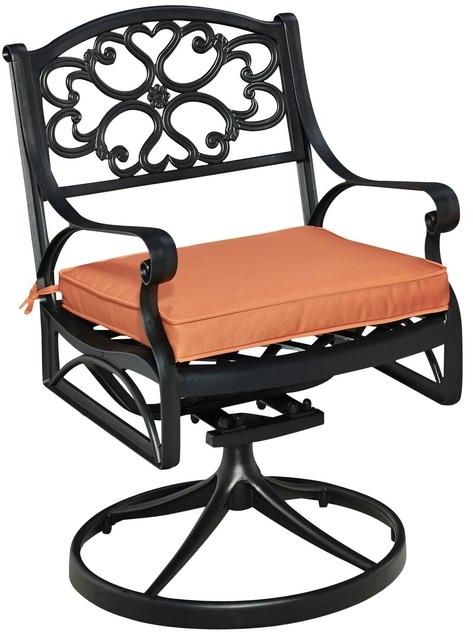 homestyles® SanibelBlack Outdoor Swivel Rocking Chair 0