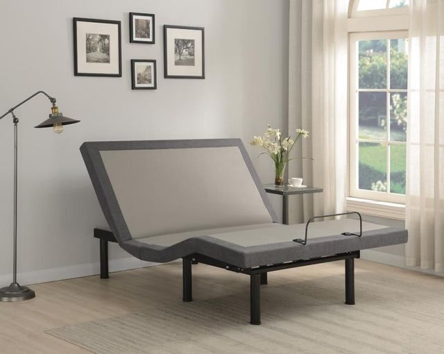 Coaster® Black/Gray California King Adjustable Bed Base 2