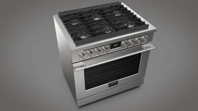 Fulgor Milano Accento 36" Stainless Steel Pro Style Dual Fuel Range 8