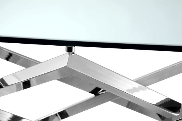 Magnussen Home® Lenox Chrome Square End Table-2