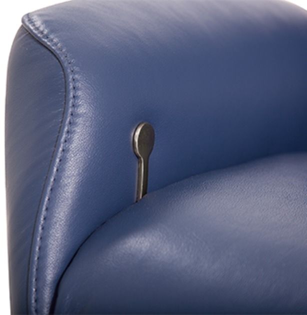 Palliser® Furniture Q05 Quantum Blue Chair and Ottoman 3