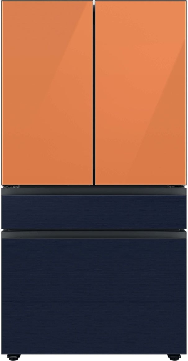 Samsung Bespoke 36" Navy Steel French Door Refrigerator Middle Panel 6