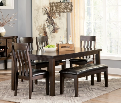 Landen 6 Piece Dining Set (Brown) | Walker Furniture & Mattress | Nevada