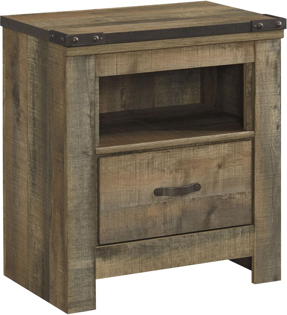 Signature Design by Ashley® Trinell Rustic Brown Nightstand