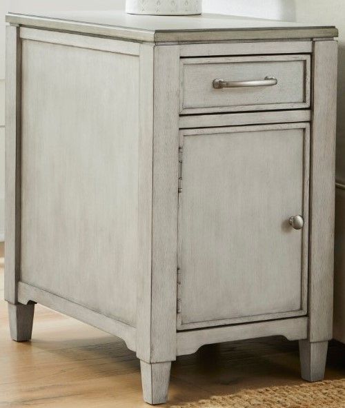 Null Furniture Surfside Storm Gray Chairside Cabinet