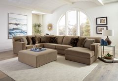 iAmerica Carlsbad Tan 3 Piece Sectional Sofa